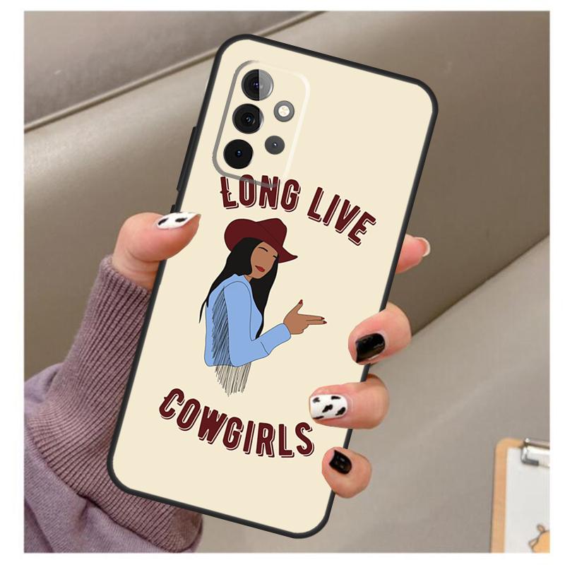 Space Cowgirl Case For Samsung Galaxy A13 A33 A53 A73 A14 A24 A34 A54 A72 A52 A32 A22 A12 A51 A71 A15 A25
