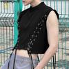 INCERUN Summer Men Sleeveless Bandage Lace-up Party Short Tank Tops