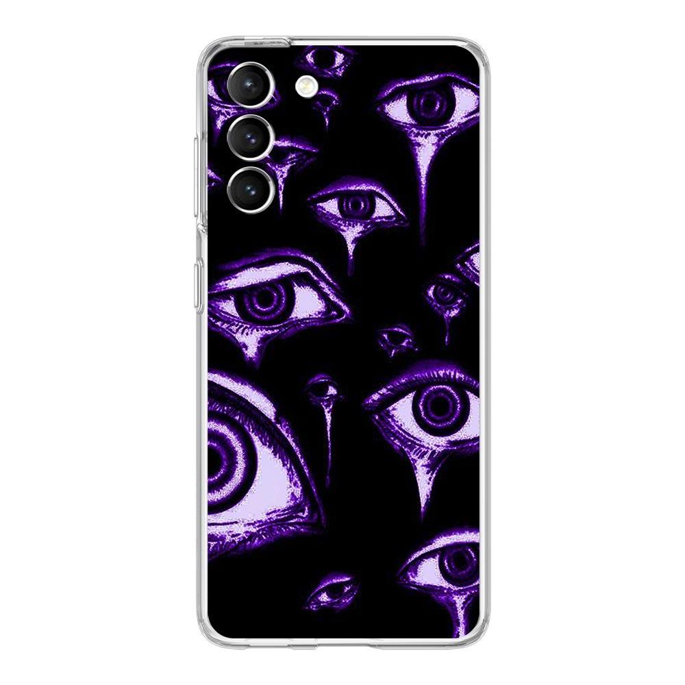 infinity on Purple Clear Silicone Phone Case For Samsung Galaxy S23 S22 5G S20 Ultra S21 FE 5G S10E S9 S8 S10 Plus Soft Cover