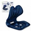 La-VIE Beautiful Posture S-Shaped Seat, Foldable, Posture Corrector, Pelvic Support Chair, Navy, 3B-4831 [Genuine Manufacturer Product]