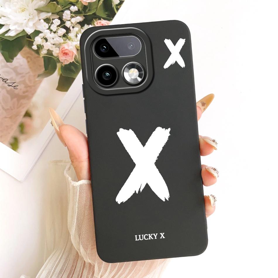 For Realme 16 Pro+ 16Pro 5G Lucky Initial Letter Phone Case For Realme 16 Pro Plus 5G Soft Silicone Shockproof Cases Bumpers