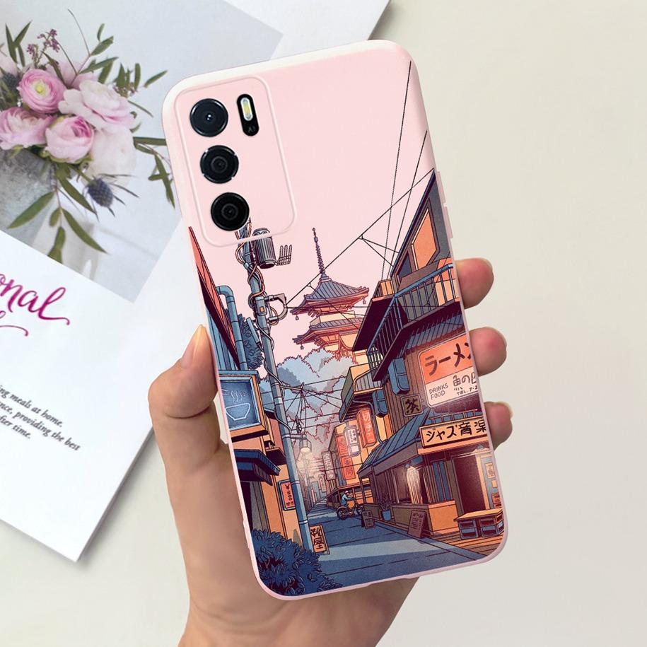 For OPPO A54S Case CPH2273 Phone Cover Popular Flower Cartoon Soft Silicone Funda For OPPO A16 A16S CPH2269 CPH2271 A 16S Bumper