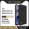 Для Moto G35 G55 5G чехол для телефона IMAK UC-3 матовый мягкий чехол