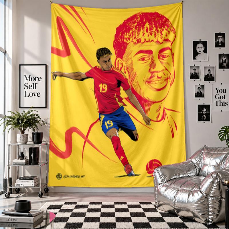 Wall TapestryLamine Yamal Art Hanging Cloth Decorative Background Cover for Room Decoration