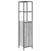 VidaXL Meuble de salle de bain avec étagères sonoma gris 36x35x165 cm, armoire de rangement de salle de bain, armoire de 861910