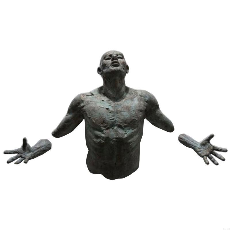 62KD Сквозная настенная фигурная скульптура из смолы, абстрактная, с гальваническим покрытием, ремесла, декор для дома, отеля, гостиной, настенное украшение