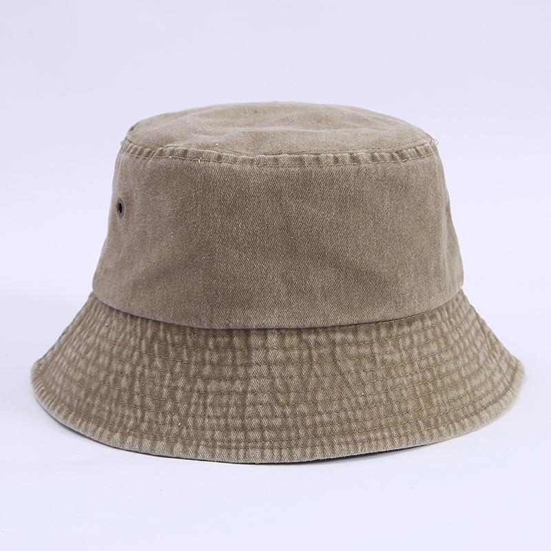 Retro Washed Fisherman Hat Simple Trendy Men and Women All-match Foldable Fashionable Cowboy Bucket Hat