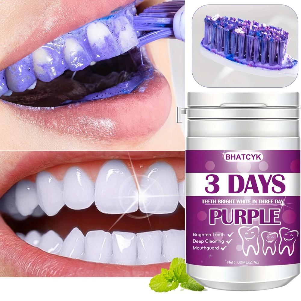 1pc Purple Teeth Cleaning Powder Teeth Polishing Tooth Deep CleaningPowder Tooth Cleaning Powder For Daily Life