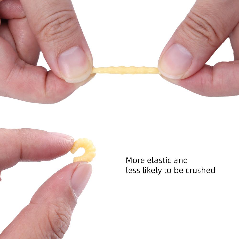 Приманка с крючком, набор коробочек с хлебным червем, имитация мягкого червя, мягкая приманка для карпа, карася и леща