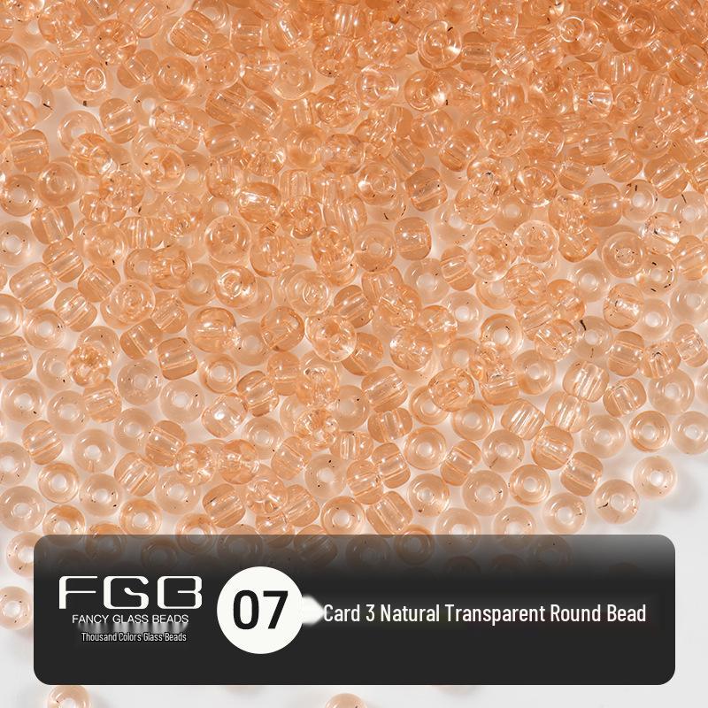 Thousand Colors 3mm Transparent Glass Seed Beads: Non-Fading DIY Jewelry Accessories