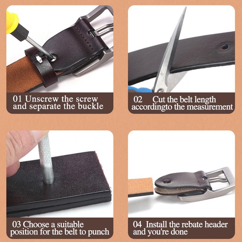 High Quality Men's Belt, Leather Trousers with Pin Buckle, Simple and Versatile