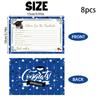 8Pcs Elegant Graduation Greeting Cards High Quality Paper Card Greeting Card Ideal For Expressing Congratulation