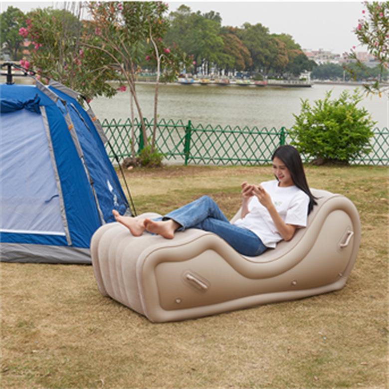 Автоматический надувной уличный диван-реклайнер - Подушка для медитации "Нулевая гравитация"
