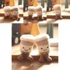 Animal Plush Keychain Milk Tea Cup Design Pp Cotton Stuffed Toy Gift For Girls