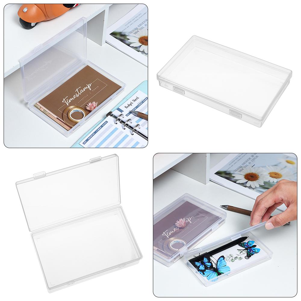 Large & Medium Desk Storage Box School Supplies Storage Box Pencil Box Desktop Organizer Plastic