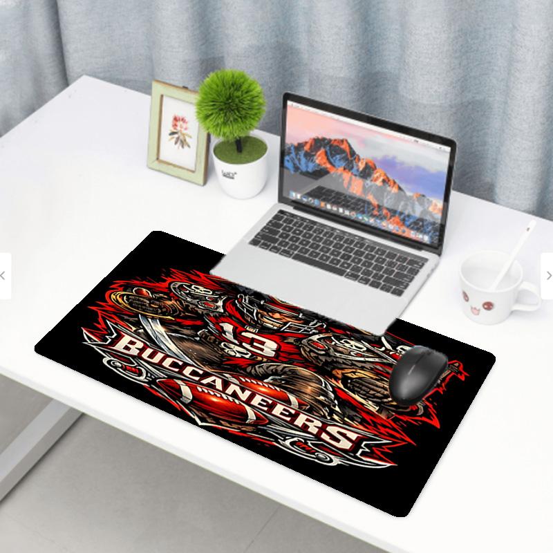 Tampa Bay Buccaneers Print Mouse Pad, Anti‑Slip Desktop keyboard Mat, for PC Laptop Gaming Working Daily Use, Cool Festival Birthday Gift