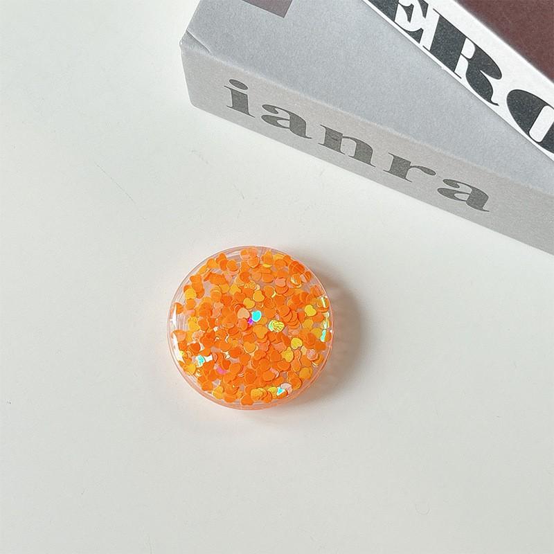 Colorful Sequin Phone Airbag Holder Adhesive Small Fresh Women's Ring Gift Party Company Logo Printing