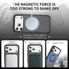 Матовый Прозрачный Магнитный Чехол Для iPhone 17 16 15 14 Plus 13 Pro Max Air Для MagSafe 360 Вращающееся Кольцо Подставка Ударопрочный Чехол