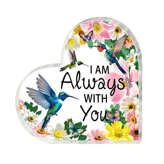 Прозрачный акриловый сердечный орнамент, настольный декор, напечатанный прозрачный акриловый блок, отдельно стоящее сердце