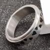 Anti Anxiety Fidget Spinner Ring In Stainless Steel Size 6-11 Reduce Stress & Tension With A Ring! for Men Women Band KL30FI-39D