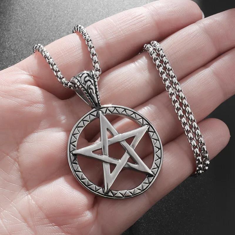 Ретро Кельтский Узел Крест Кулон Персонализированный Мужской Очарование Амулет Ожерелье Ретро Скандинавские Ювелирные Изделия