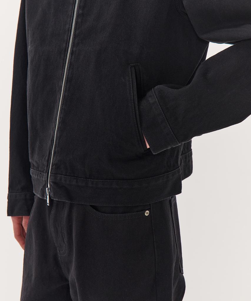 Musinsa Standard Denim Zip-Up Western Jacket [Black]