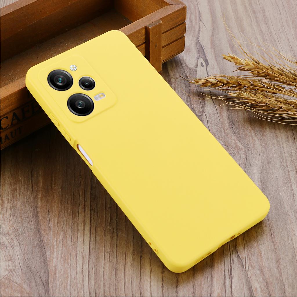 Phone Case for Xiaomi Redmi Note 12 Pro Speed 5G/Poco X5 Pro 5G Liquid Silicone Soft Lining Cover with Strap