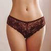 Sexy Lace Panties with Cotton Liner Women Underwear Transparent Briefs Low-waist