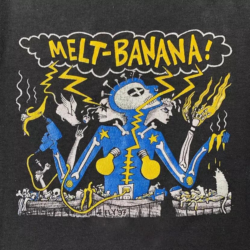 Melt-Banana Gift For Friends Black T-Shirt Cotton All Size EN357 Unisex T-Shirt