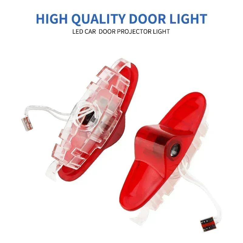 For Renault 2026 New Hub Caps 2Pcs LED Car Door Logo Laser Light Emblem Project Ghost Shadow Welcome Lamp For Renault 3 Koleos M