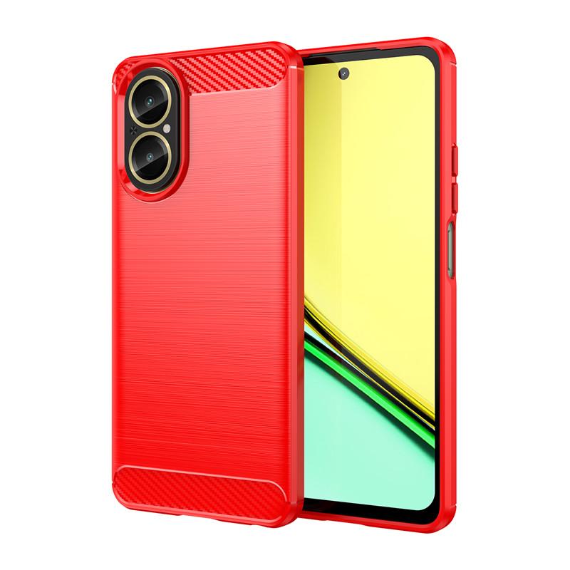 For Realme C67 4G Case Realme C67 4G Shockproof Original TPU Luxury Brushed Rubber Protective Phone Back Cover Realme C67 4G