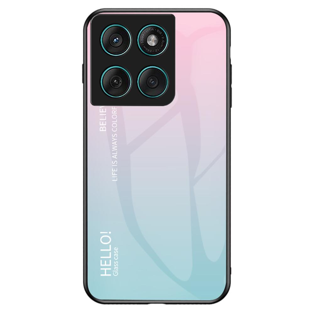 Чехол для Motorola Edge 60 Fusion 5G/Edge 60 5G Защита от царапин Закаленное стекло+ПК+ТПУ Чехол для телефона