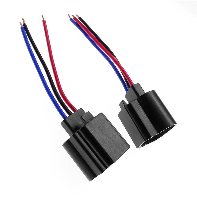 2 шт. ABS автомобильные удлинители для фар адаптеры держатель жгута проводов для H13 гнездовой разъем кабеля автомобильные аксессуары