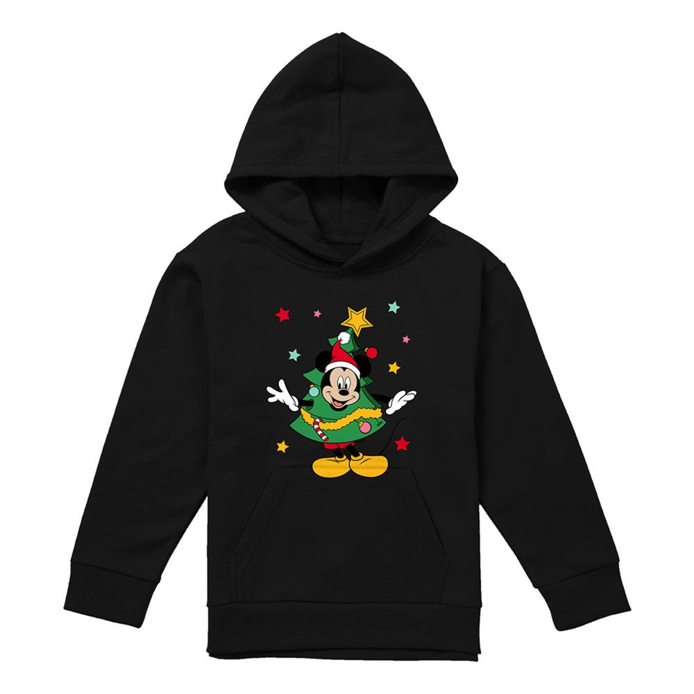 Mickey Mouse Childrens/Kids Christmas Tree Hoodie