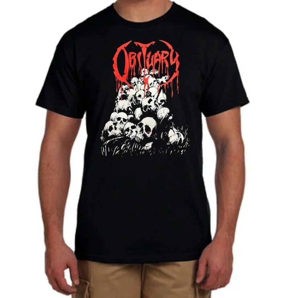 Некролог Американская Death Metal Группа Мужская Черная Футболка