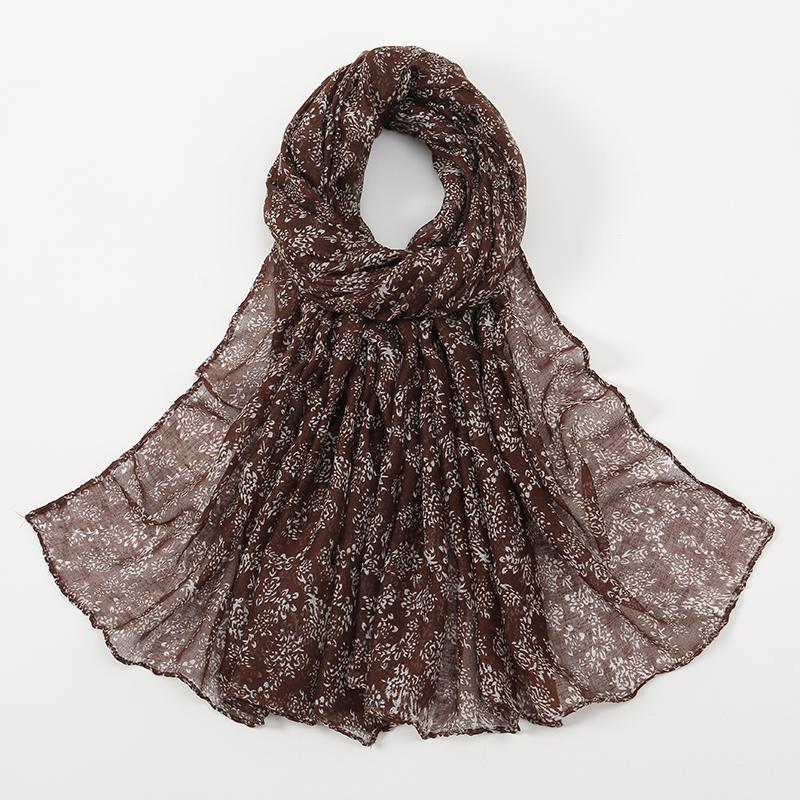 New Printed Muslim Hijab Scarf For Women Cotton Viscose Floral Scarf Shawls Muslim Headscarf Wraps Foulard Headband Turbans