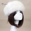 Winter Basin Hat Faux Fur Lined Hollow Top Foldable Warmth Retention Fuzzy Headwear Windproof Hiking Traveling Shopping Cap