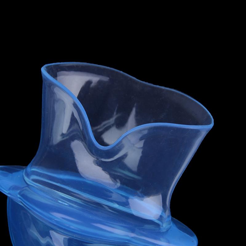 Портативный синий силиконовый чехол для языка с клеем