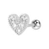 SA Jewelry Fashion Stud Earrings Moon Star Heart Flower Daisy Petal Screw Back 14K Gold Plated Stainless Steel Stud Women Gift