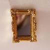 European Frame 1/12 Tiny Mini Victorian Dollhouse Mirror Miniature Ornament Furniture