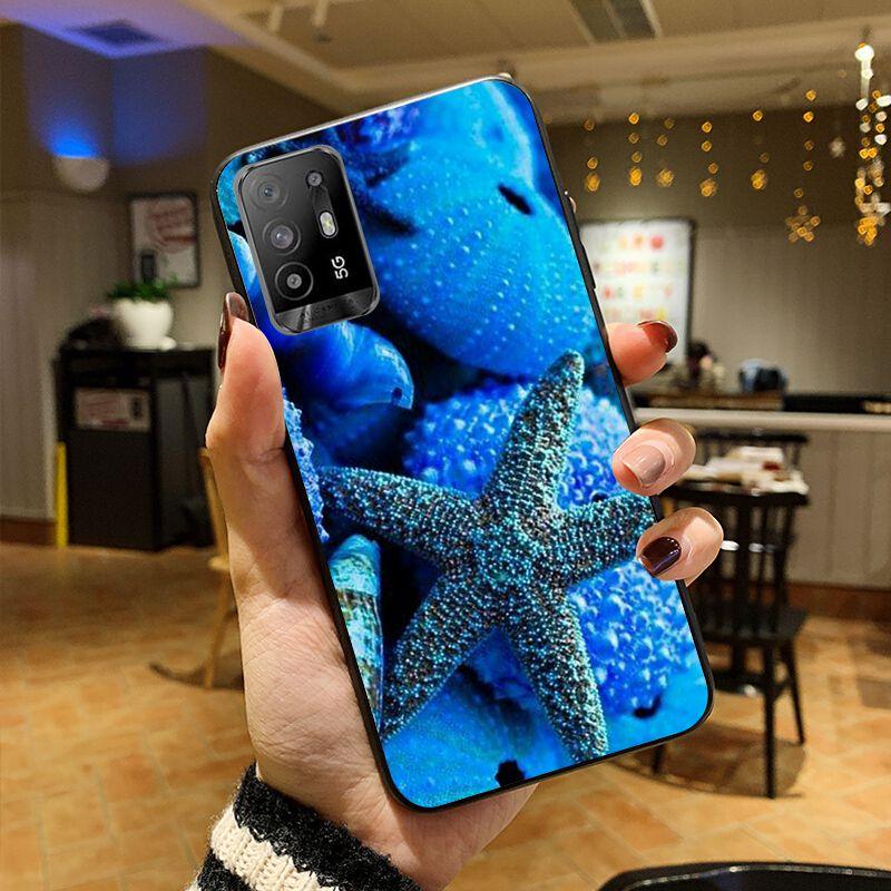 Seashells Sea Star Funda Phone Cover For OPPO A74 A94 5G A3S A5S A9 A12 A15 A15S A52 A53 A53S A72 A73 2020 A91 5G Cases Coque
