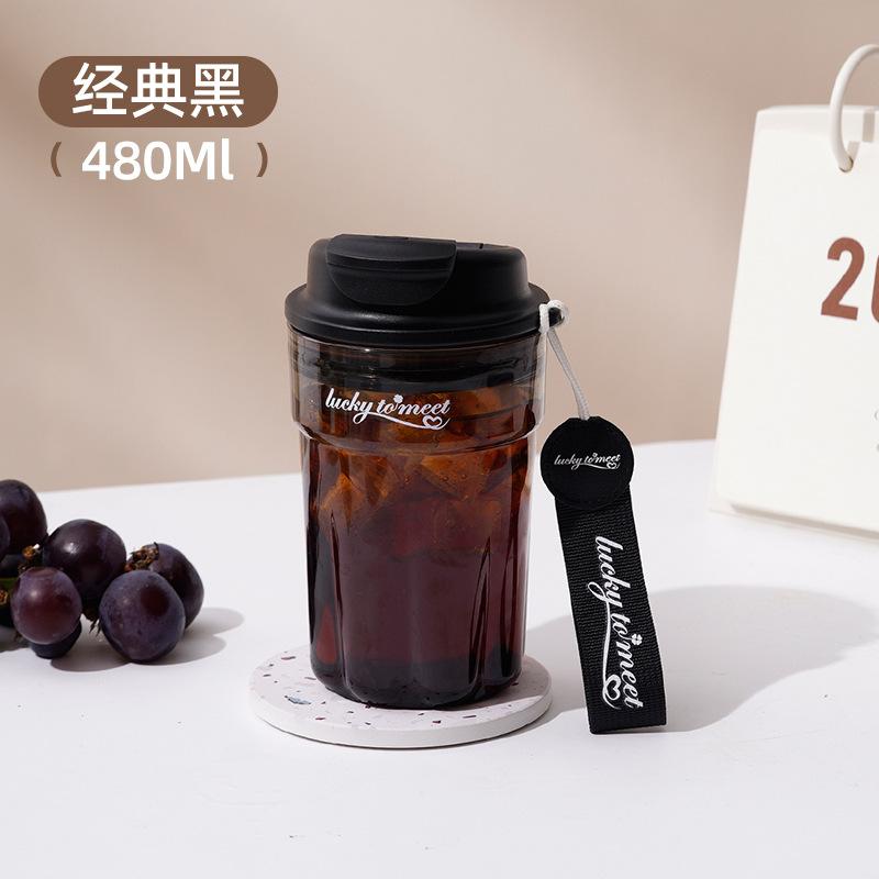 Large capacity portable sports kettle accompanying cup high value water cup