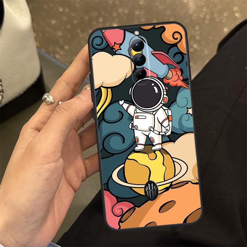 Cute Galaxy Astronaut Case For ZTE Nubia Red Magic 8 Pro 8S Pro Plus RedMagic 6 7 6S 7S Pro 5S 5G 6R Fundas