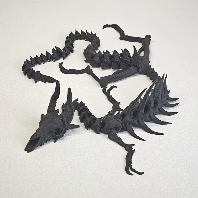 3D-печатный подвижный скелет дракона шарнирная игрушка костяной дракон настольное украшение креативный подарок для офисного декора