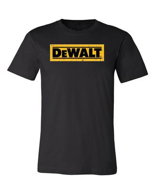 Dewalt Tools Черная Т-футболка TEXT DISTRESSED 6 Размеров S-6XL! Быстрый корабль! Футболка Unisex