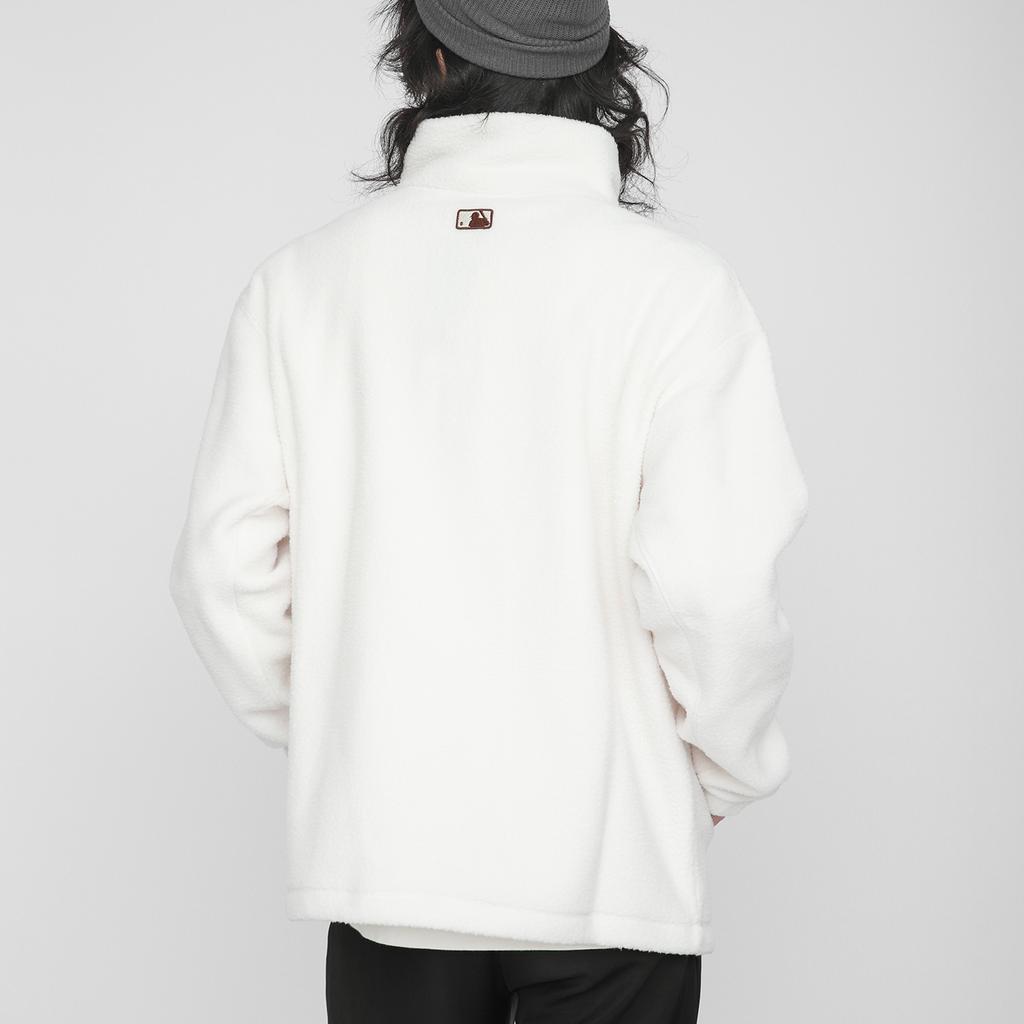 New MLB New York Yankees Sweatshirt Unisex Cream 3AMTF5216-50CRS