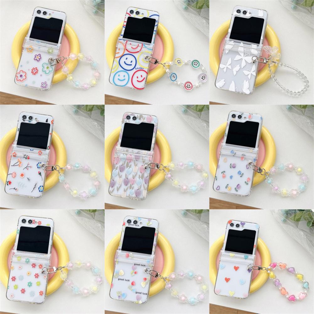 Браслет-цветок тюльпана Smiley для складного чехла для телефона Samsung Z Flip3/4/5/6