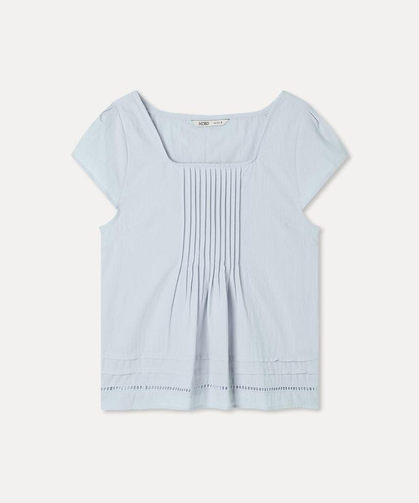 Льняная блузка MIXXO с защипами_Miwbwg721G