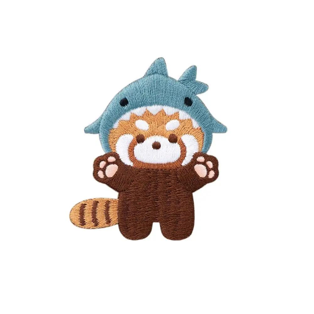 Брошь Красная Панда Панда Модная Медведь Тигр Животное Брошь Кролик Булавка Вышивка Красная Панда Булавка Подарок