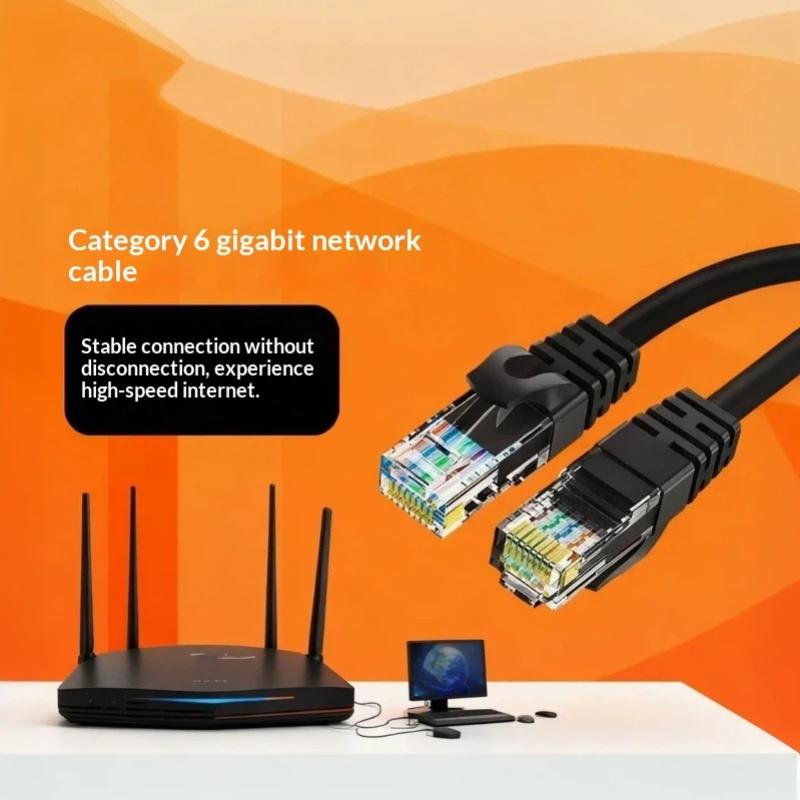 1 шт. Плоский сетевой кабель Cat6 0,5/1/2/3/5/10 метров Сетевой кабель Gigabit Broadband Router Cat6 для ноутбука, роутера, ПК, роутера